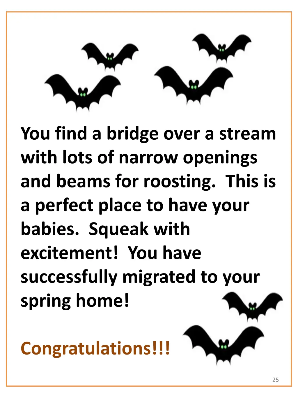 you find a bridge over a stream with lots