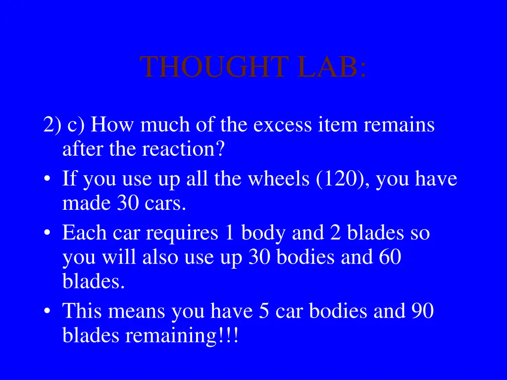 thought lab 1