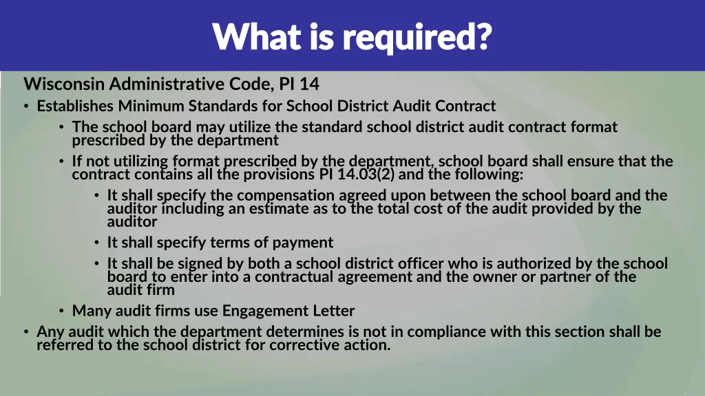 what is required what is required 2