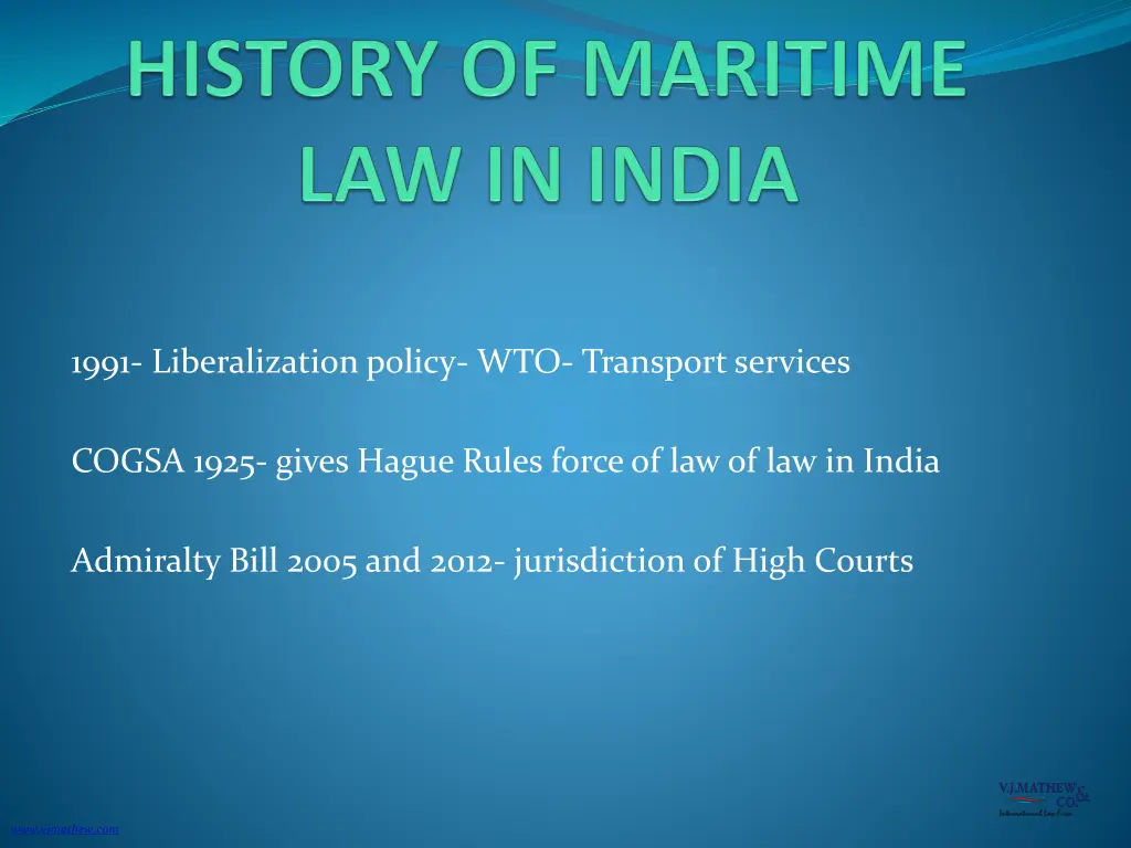 1991 liberalization policy wto transport services