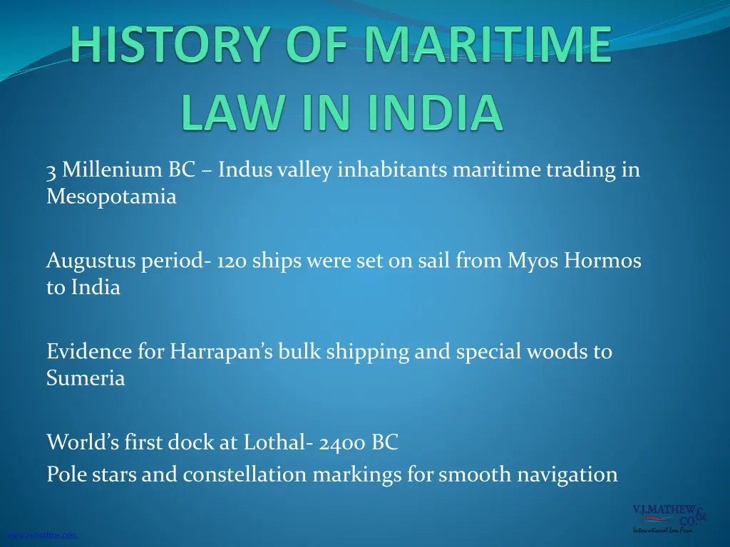 3 millenium bc indus valley inhabitants maritime