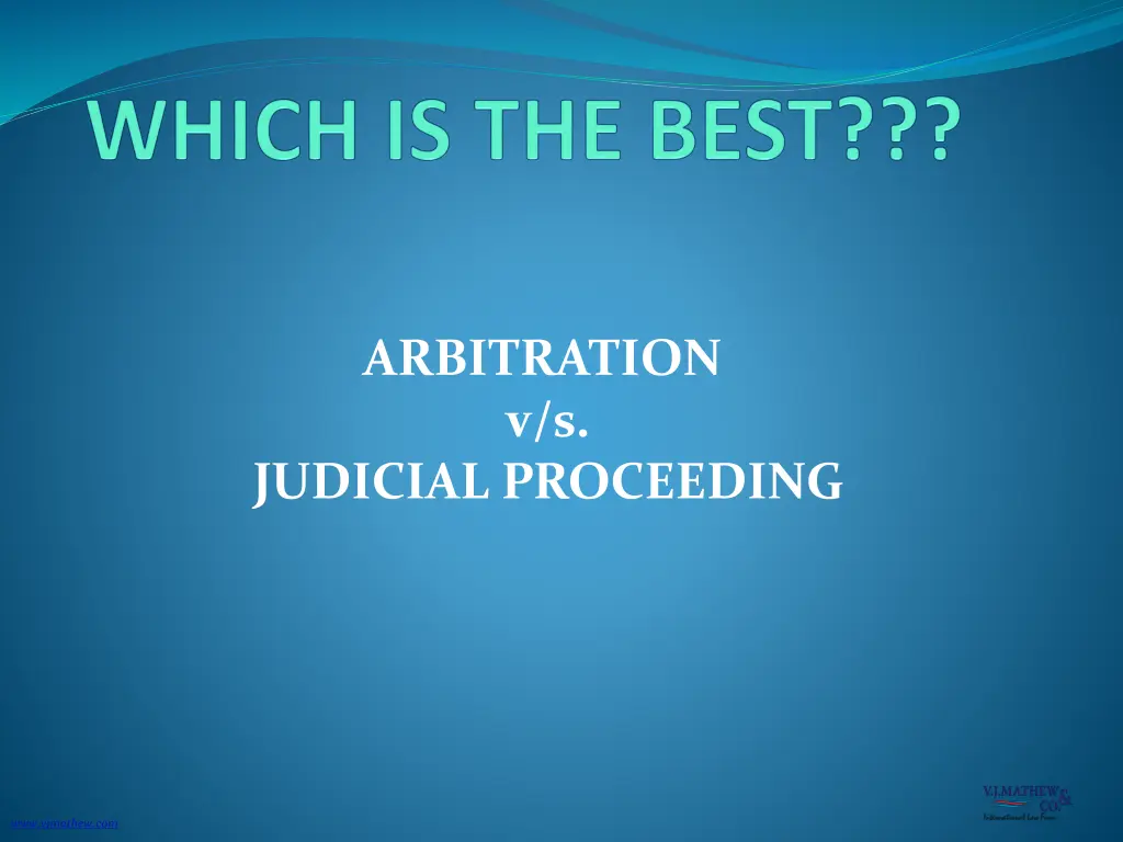 arbitration v s judicial proceeding