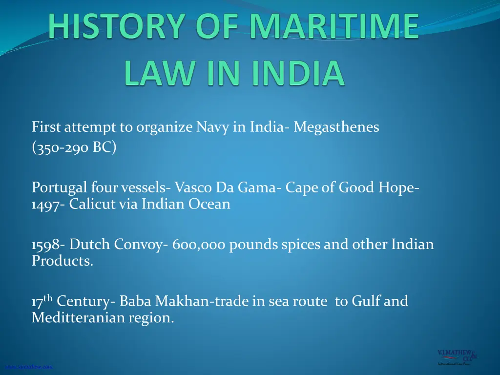 first attempt to organize navy in india