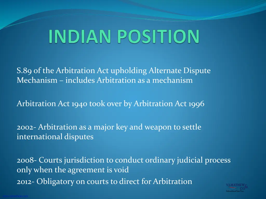 s 89 of the arbitration act upholding alternate