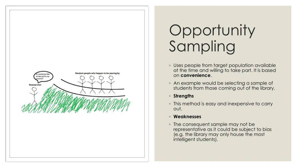 opportunity sampling
