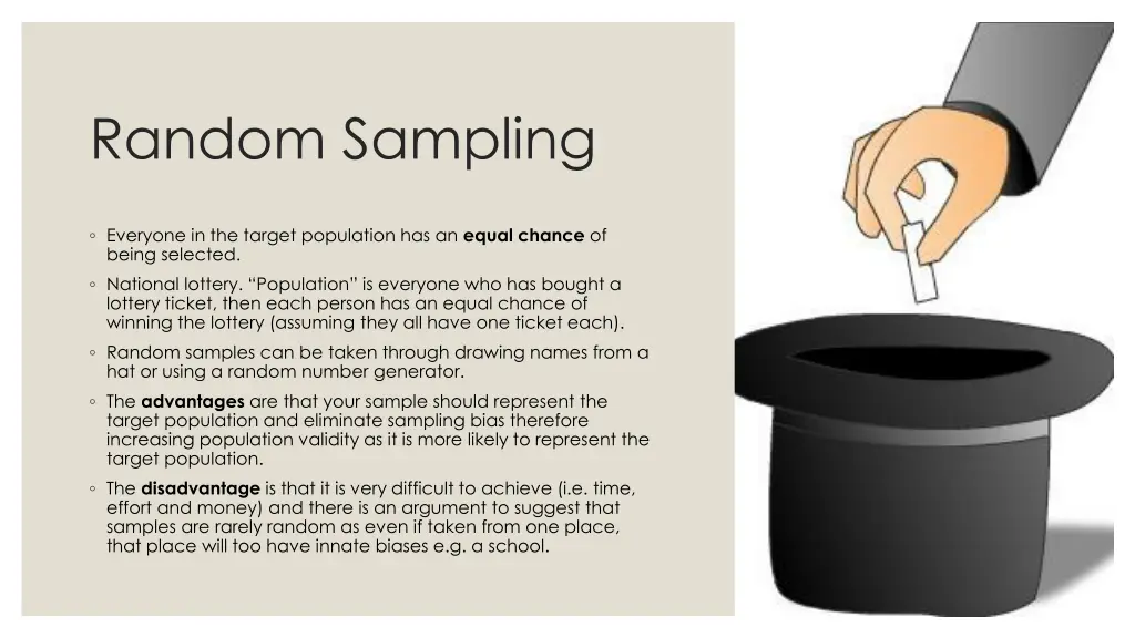 random sampling