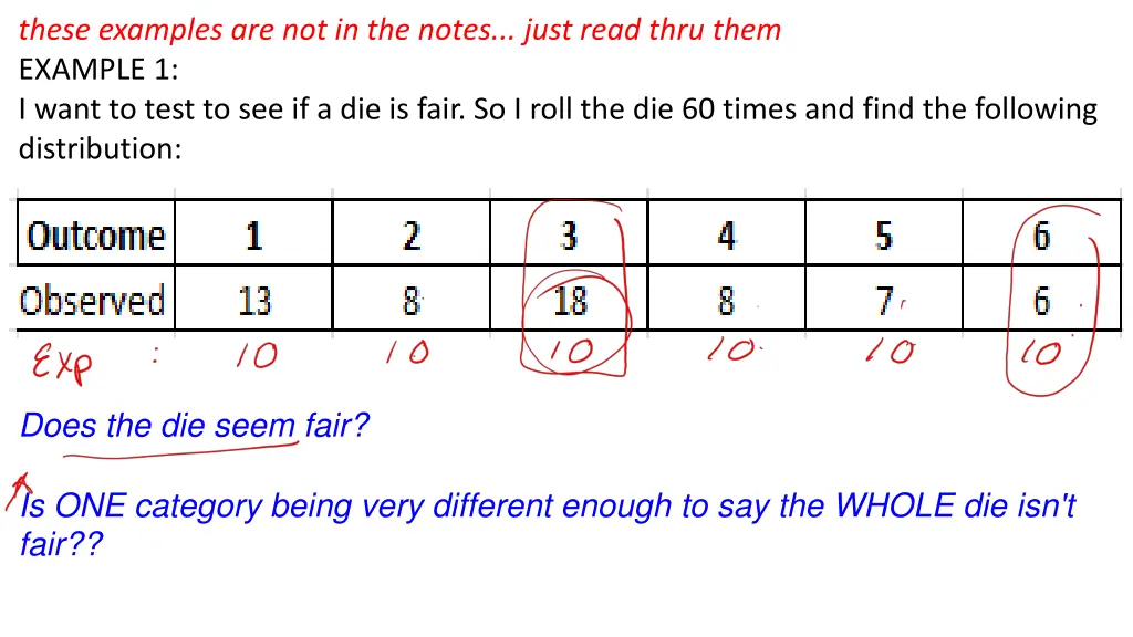 these examples are not in the notes just read