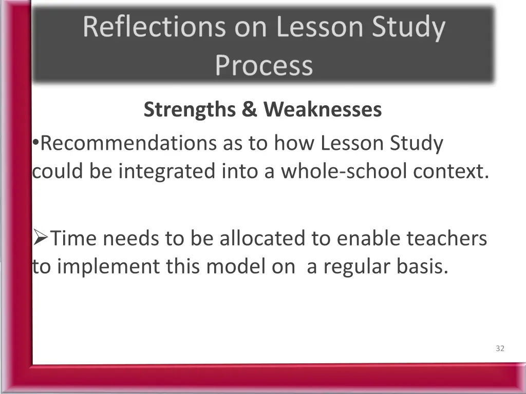 strengths weaknesses recommendations