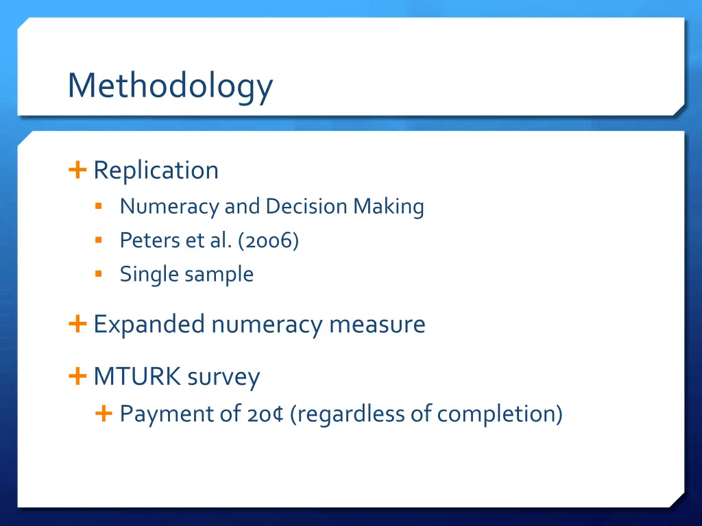 methodology