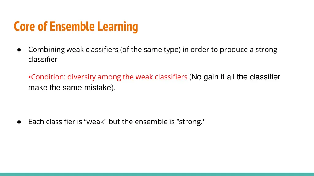 core of ensemble learning