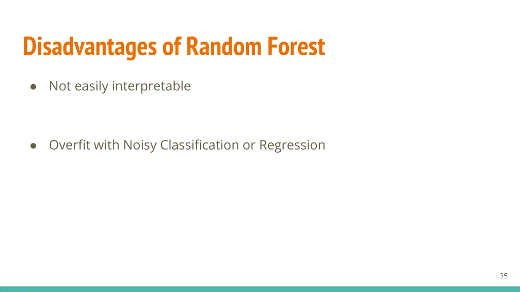 disadvantages of random forest