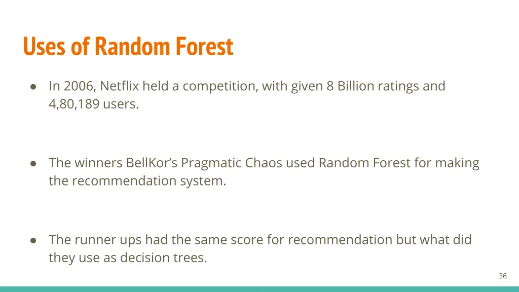 uses of random forest