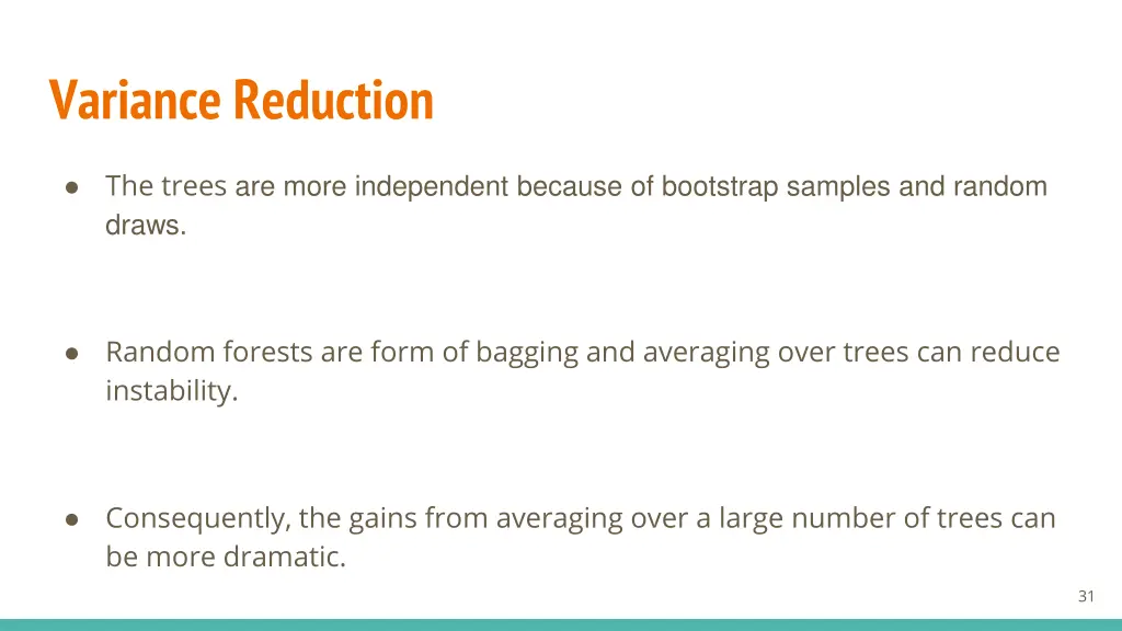 variance reduction