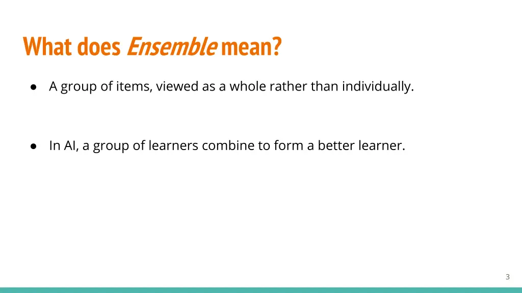 what does ensemble mean