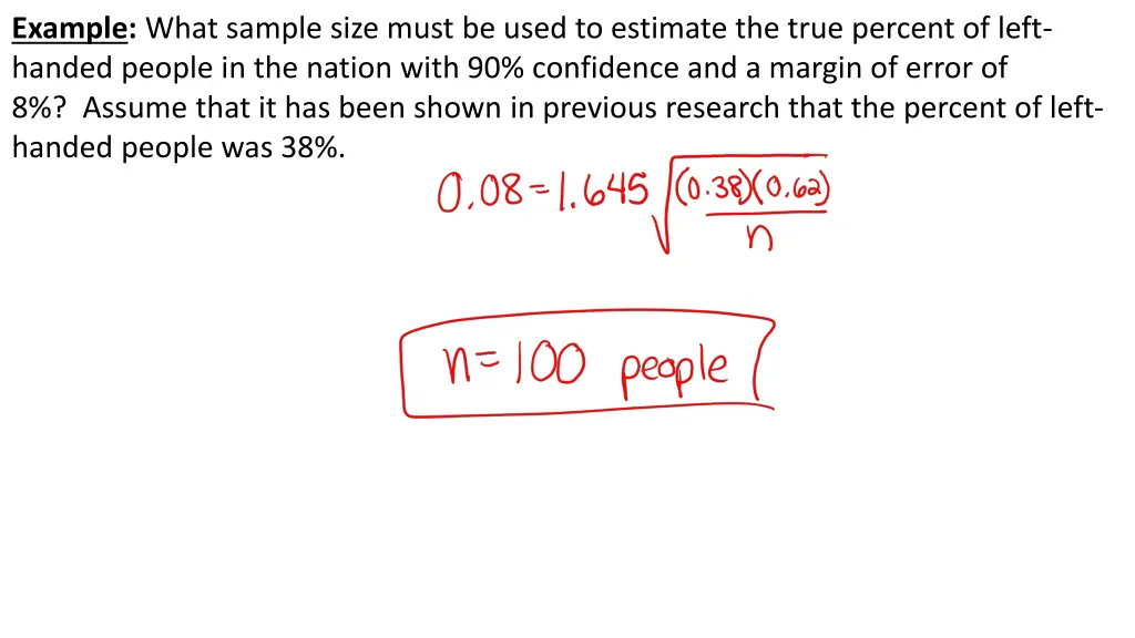 example what sample size must be used to estimate 2