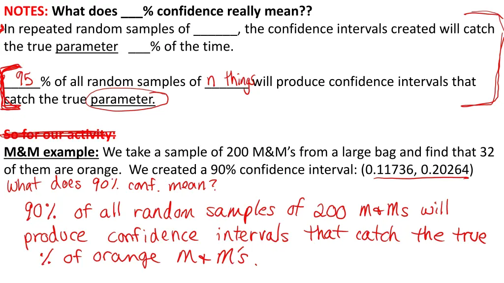notes what does confidence really mean