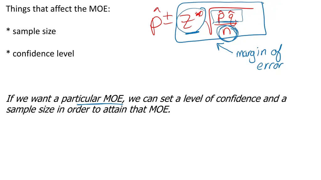 things that affect the moe