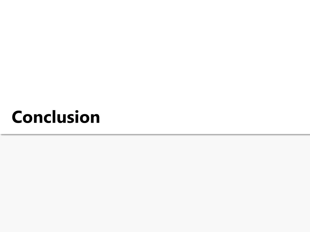 conclusion