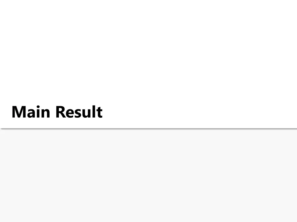 main result