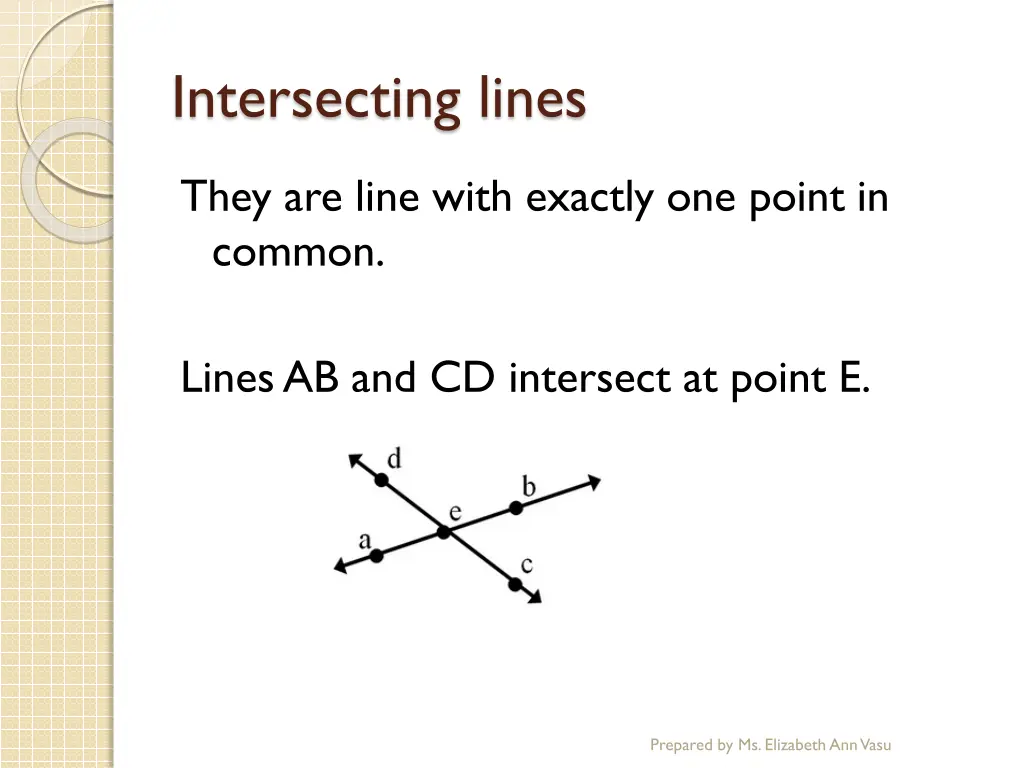 intersecting lines