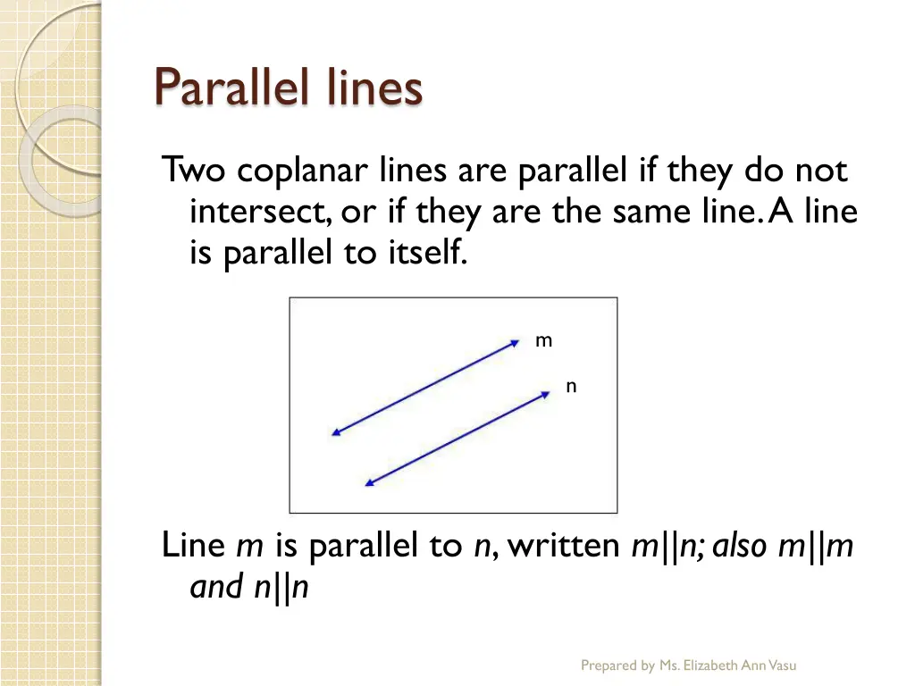 parallel lines