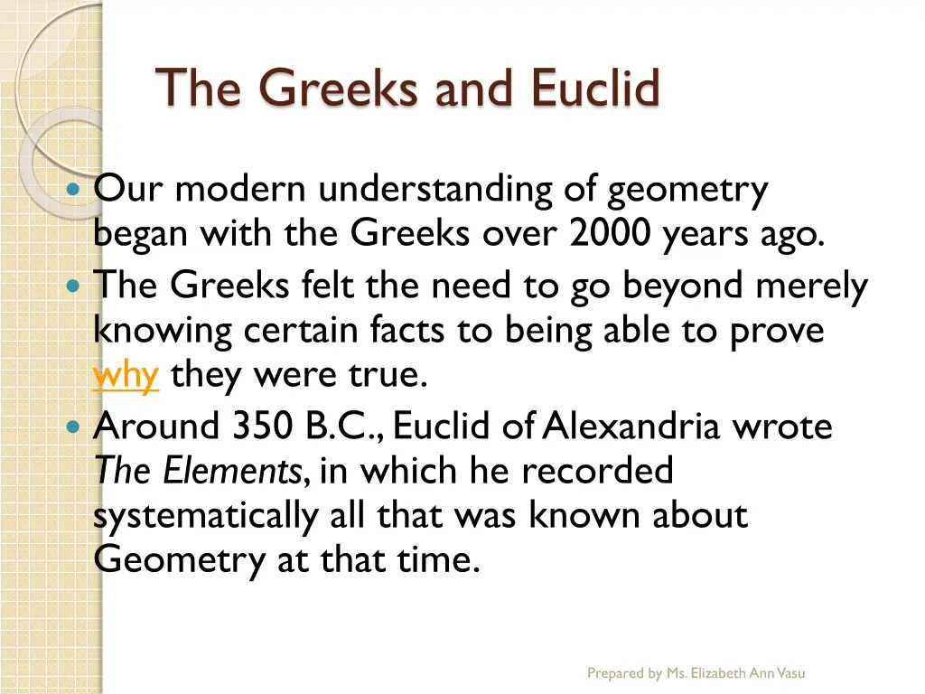 the greeks and euclid