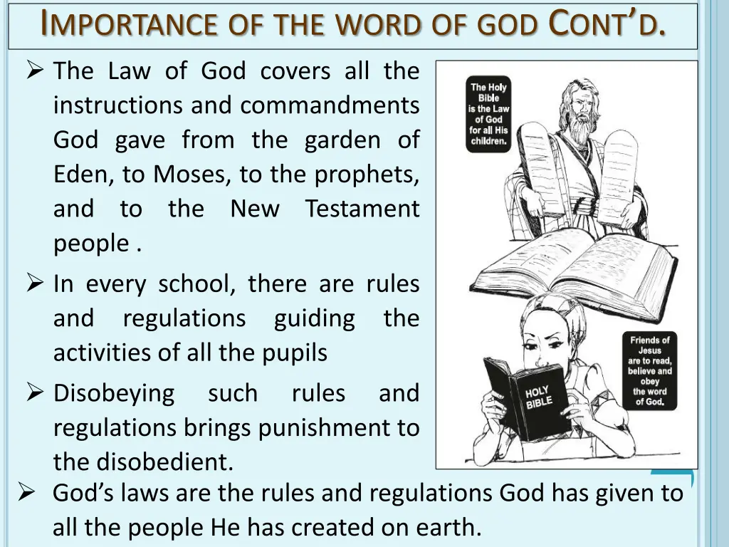 i mportance of the word