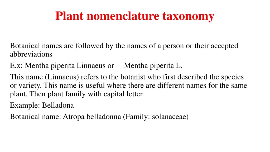 plant nomenclature taxonomy 1