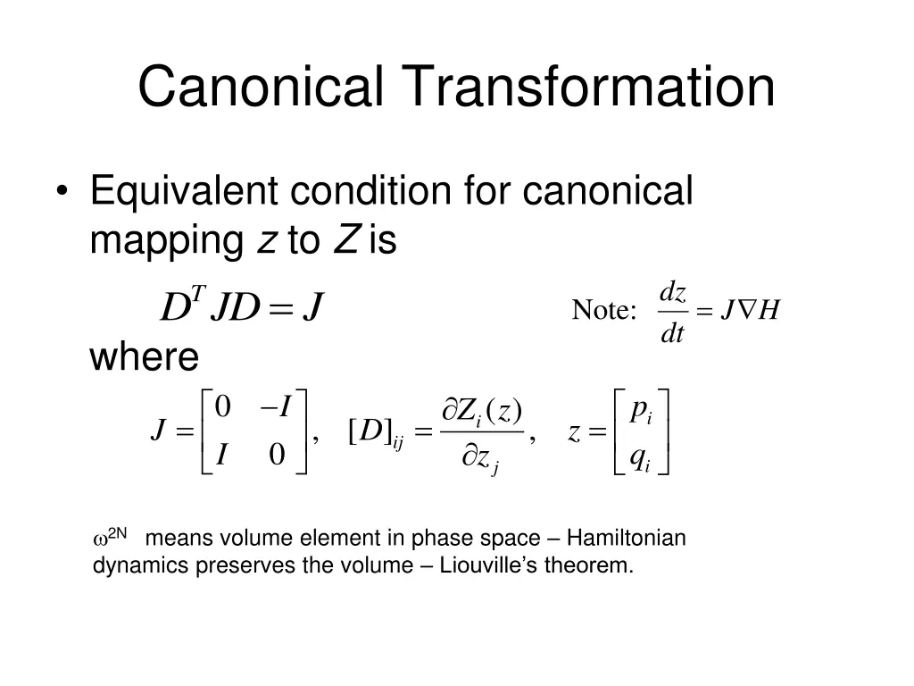 canonical transformation