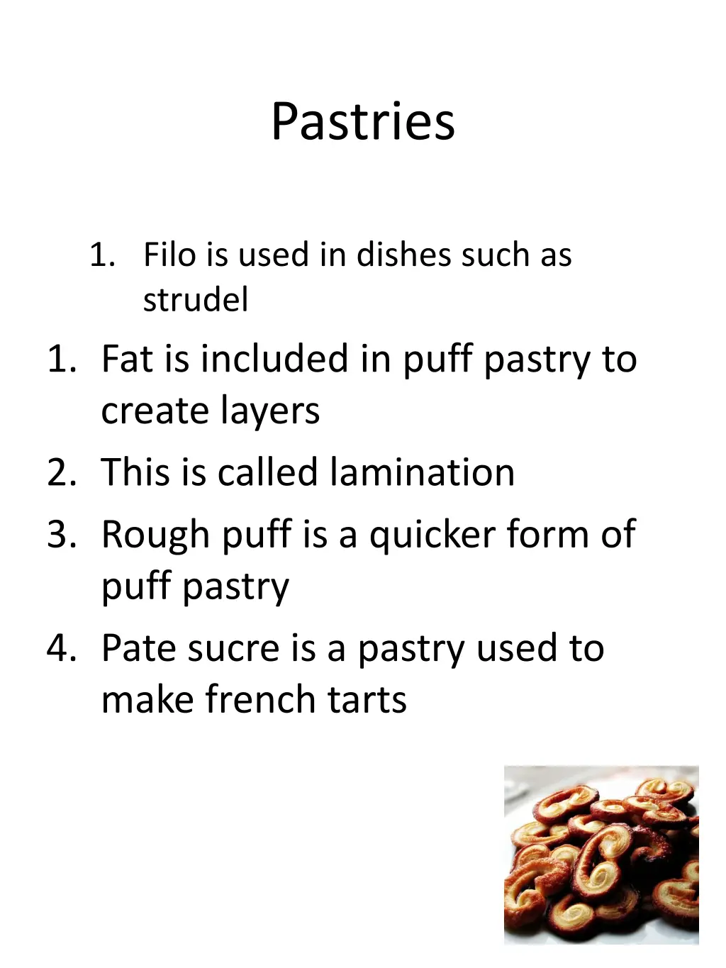 pastries