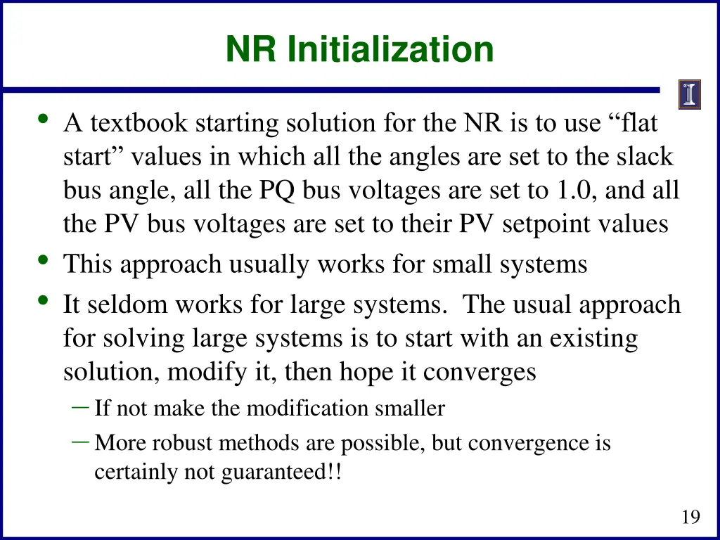 nr initialization