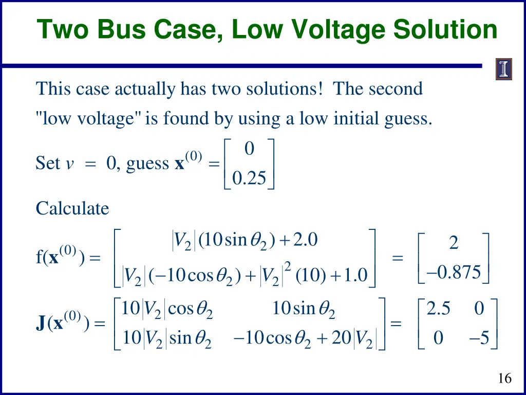 two bus case low voltage solution