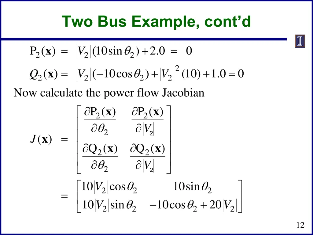 two bus example cont d 1
