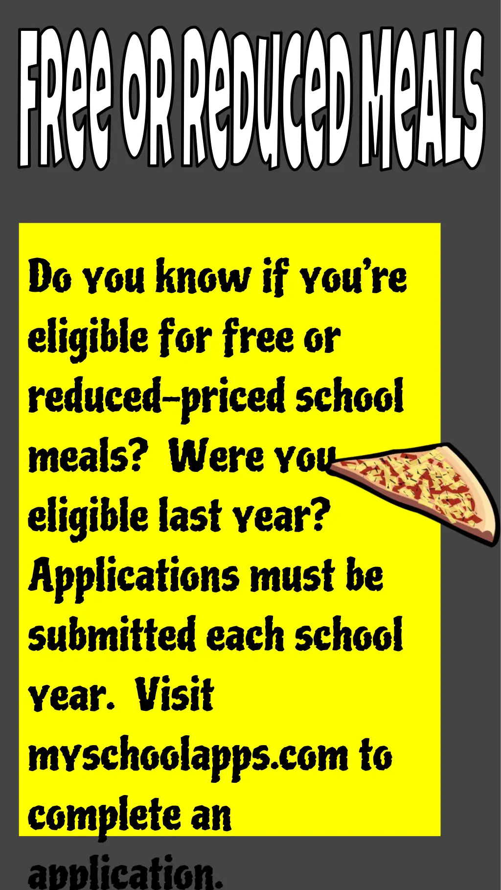 free or reduced meals