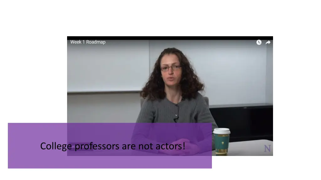 college professors are not actors