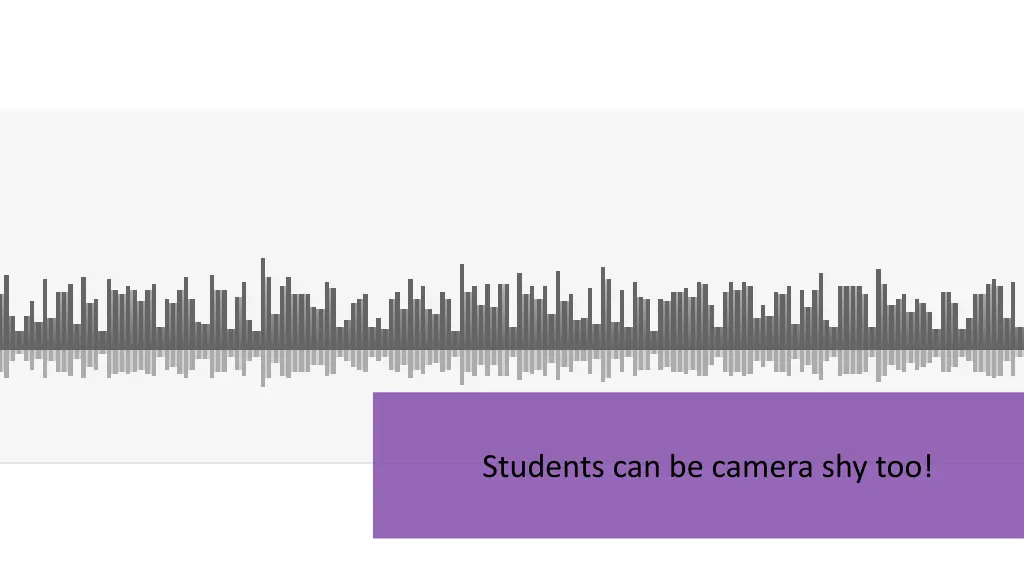 students can be camera shy too