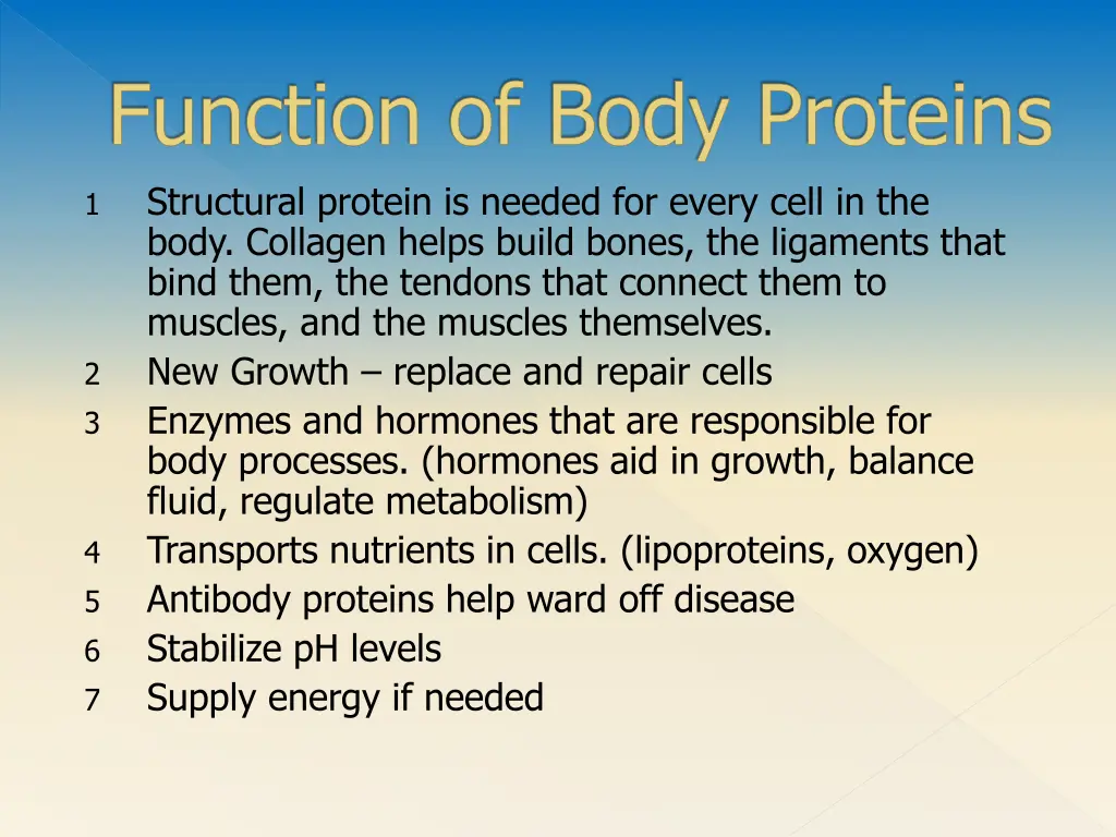 function of body proteins structural protein