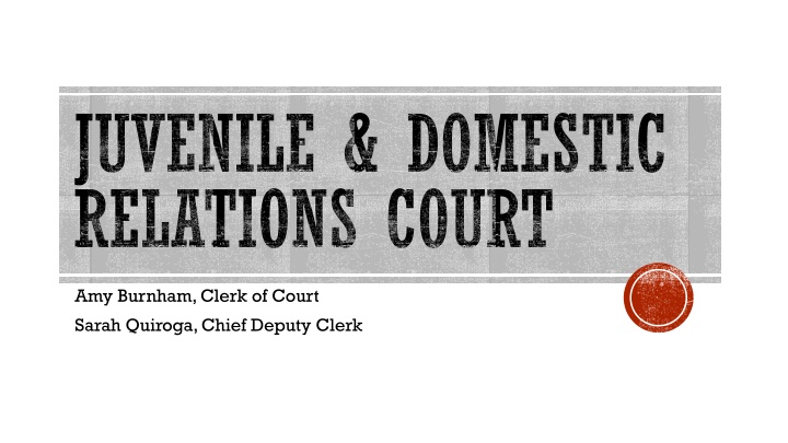 juvenile domestic relations court