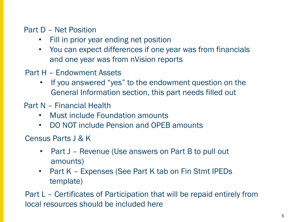 part d net position fill in prior year ending