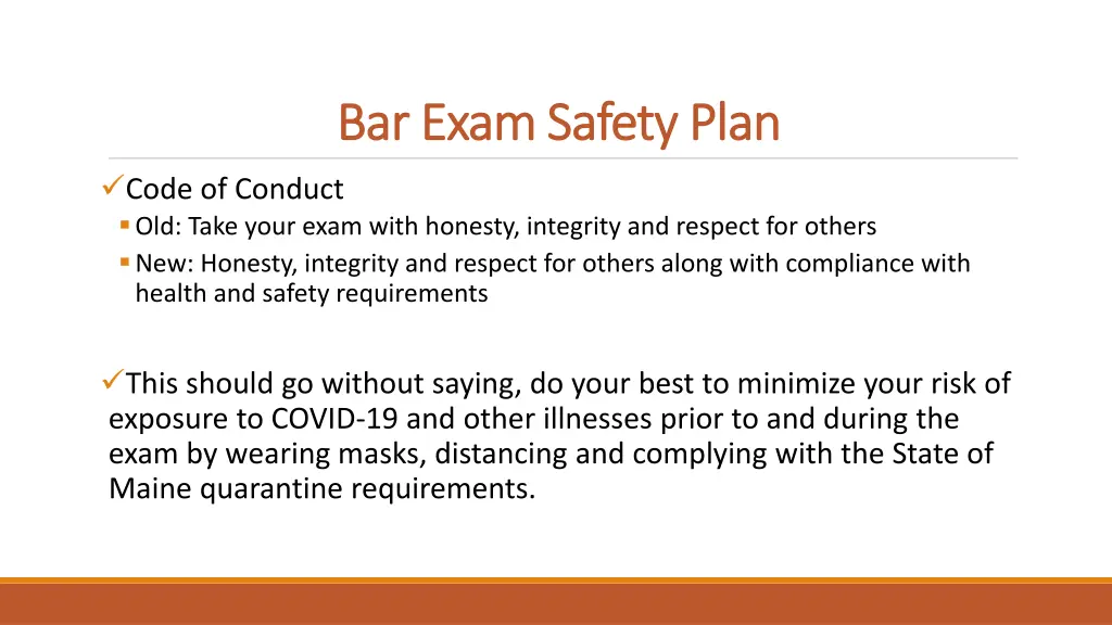 bar exam safety plan bar exam safety plan