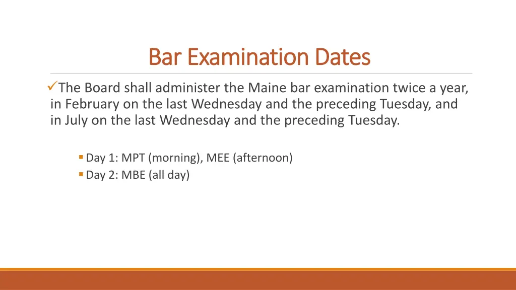 bar examination dates bar examination dates