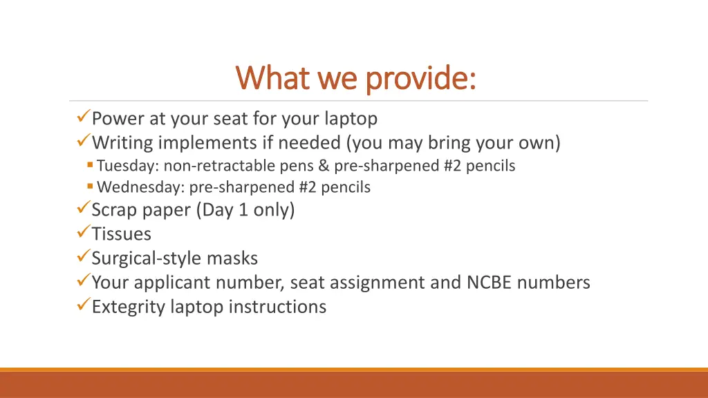what we provide what we provide