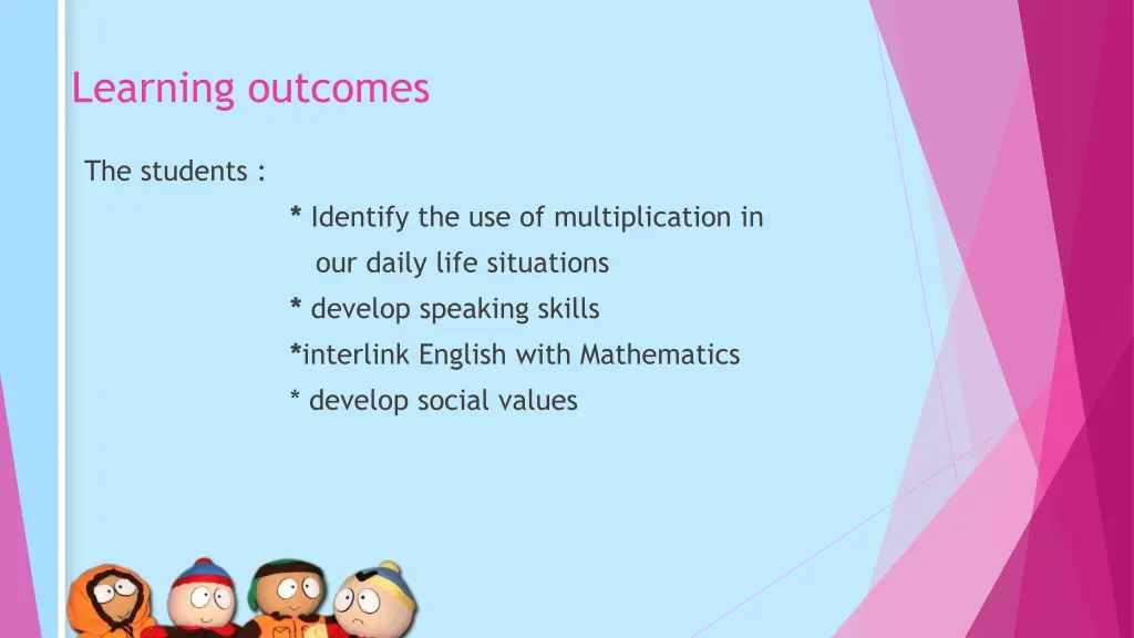 learning outcomes 1