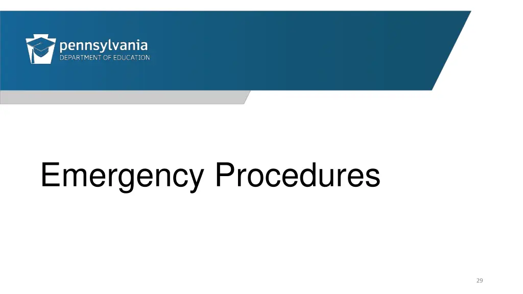 emergency procedures