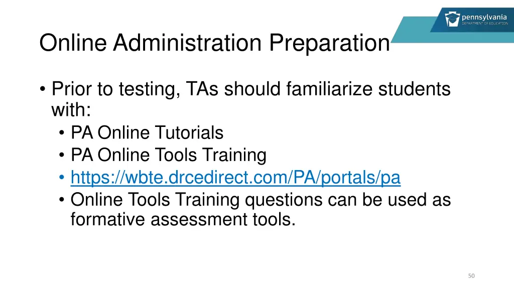 online administration preparation