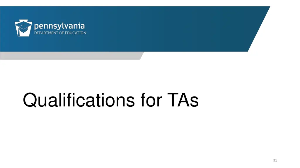 qualifications for tas