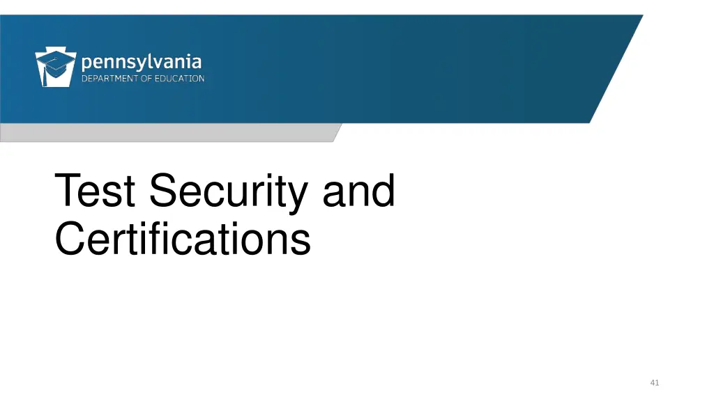 test security and certifications