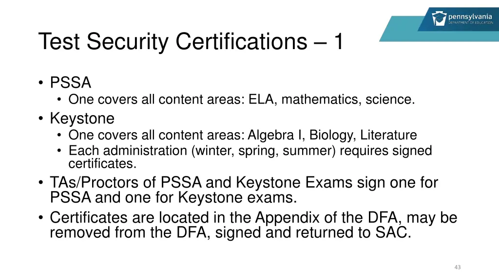 test security certifications 1