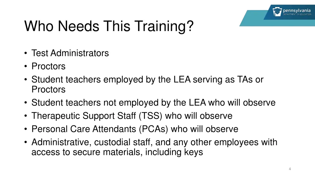 who needs this training