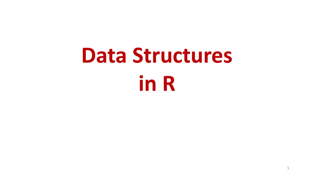 data structures in r